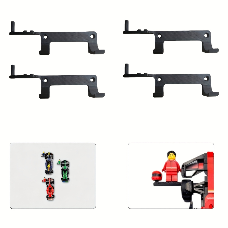 Victor Racket Jetspeed - ชั้นวางของตกแต่งรูปรถยนต์แบบติดผนัง 4 ชิ้น สำหรับรถแข่งซีรีส์ F1 Speed