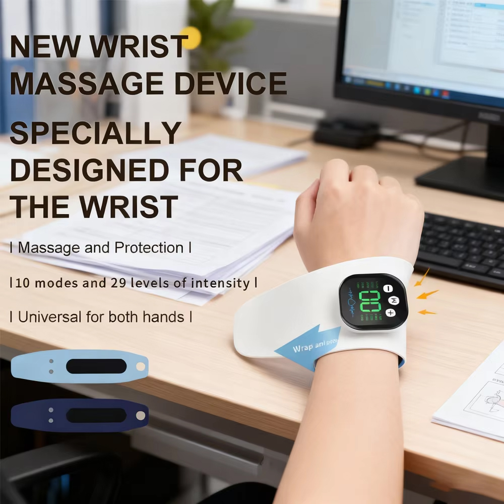 Wrist Wrap Support - เครื่องนวดมือไฟฟ้า EMS 10 โหมดการสั่นสะเทือน 29 ระดับการนวดมือ