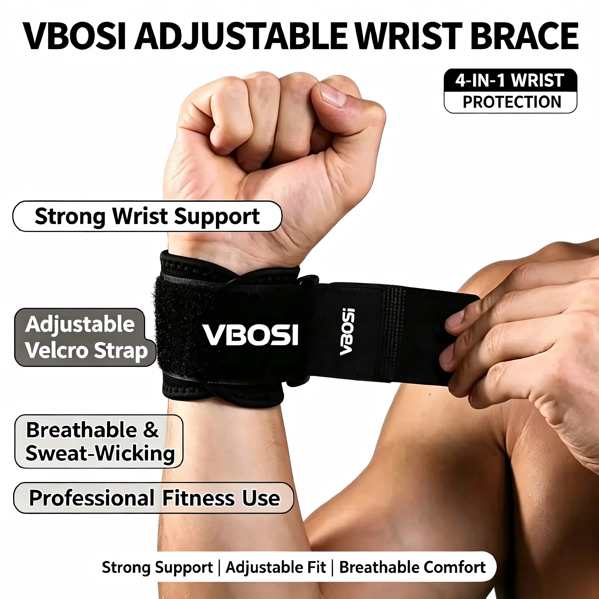 สายรัดข้อมือระบายอากาศสำหรับยก - Wrist Wrap Support บทวิจารณ์และราคา