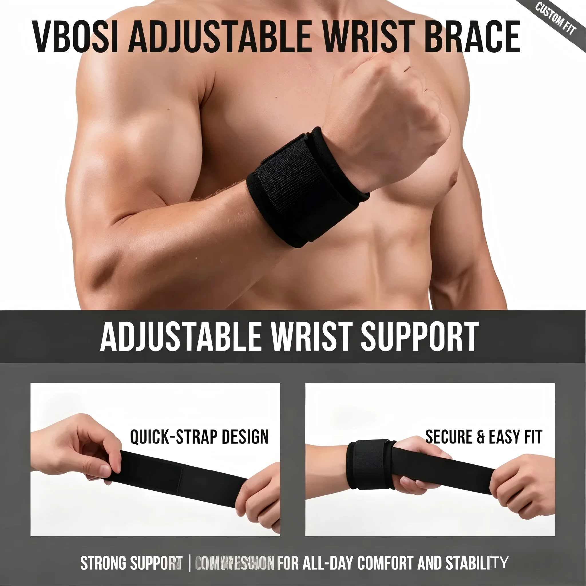 สายรัดข้อมือระบายอากาศสำหรับยก - Wrist Wrap Support บทวิจารณ์และราคา